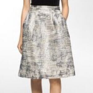 Calvin Klein Metallic Flare Skirt Size 6